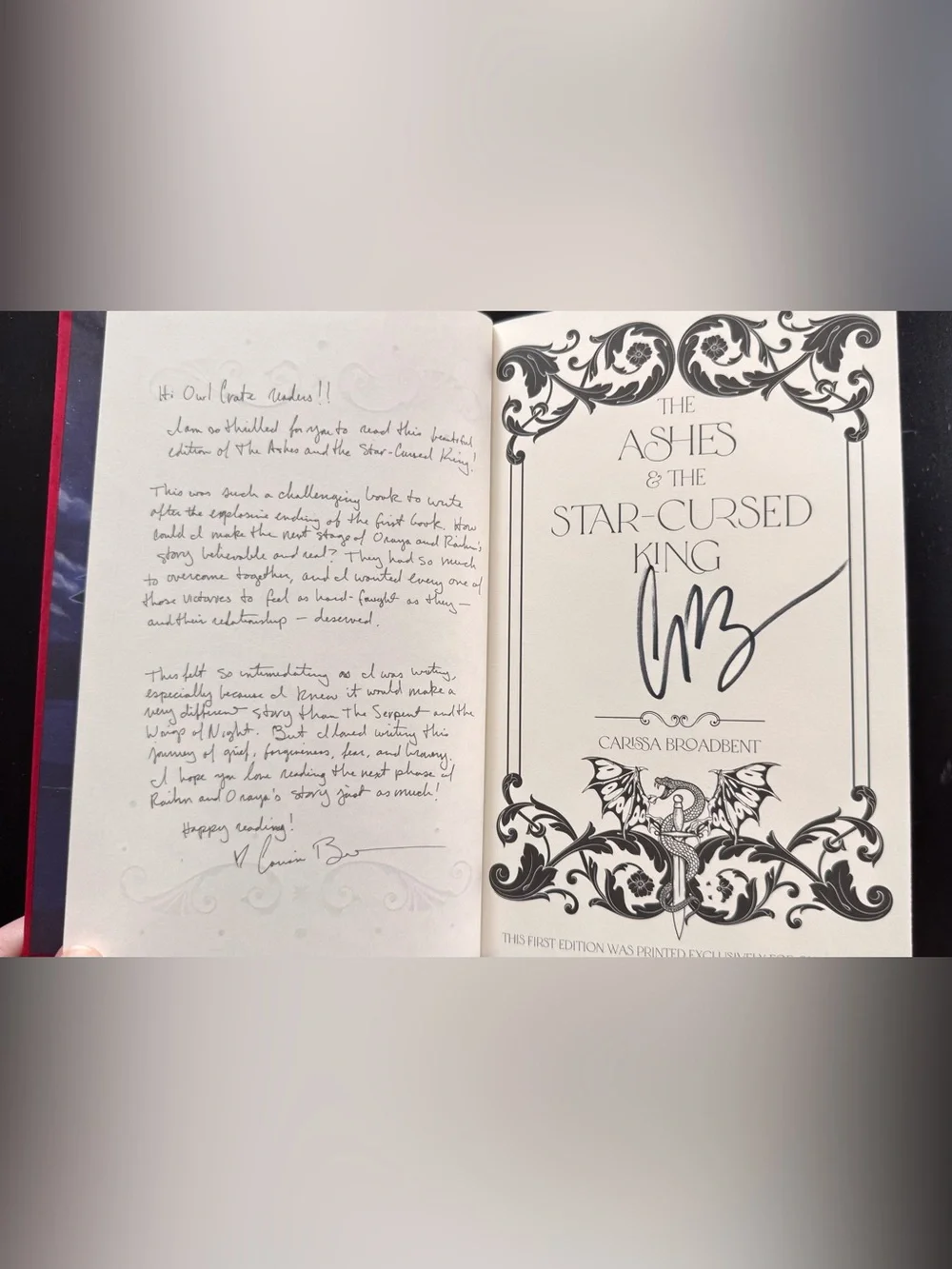OwlCrate Special Edition of the Crowns of Nyaxia series by Carissa Broadbent - Picture 16 of 16